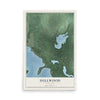 Map of Dellwood, Minnesota, 12 x 18 inch unframed archival matte print