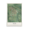 Map of Dover, Minnesota, 12 x 18 inch unframed archival matte print