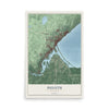 Map of Duluth, Minnesota, 12 x 18 inch unframed archival matte print