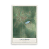 Map of Eagle Bend, Minnesota, 12 x 18 inch unframed archival matte print
