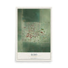 Map of Echo, Minnesota, 12 x 18 inch unframed archival matte print