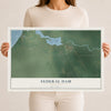 Map of Federal Dam, Minnesota, 12 x 18 inch unframed archival matte print
