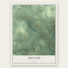 Finland, Minnesota map print, the full design