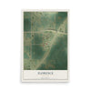 Map of Florence, Minnesota, 12 x 18 inch unframed archival matte print