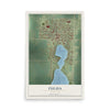 Map of Fulda, Minnesota, 12 x 18 inch unframed archival matte print