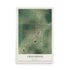 Map of Greenbush, Minnesota, 12 x 18 inch unframed archival matte print