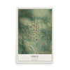 Map of Gully, Minnesota, 12 x 18 inch unframed archival matte print