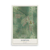 Map of Hampton, Minnesota, 12 x 18 inch unframed archival matte print