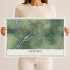 Map of Hanover, Minnesota, 12 x 18 inch unframed archival matte print