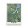Map of Hill City, Minnesota, 12 x 18 inch unframed archival matte print