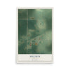 Map of Hillman, Minnesota, 12 x 18 inch unframed archival matte print