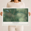 Map of Hinckley, Minnesota, 12 x 18 inch unframed archival matte print