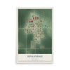 Map of Hollandale, Minnesota, 12 x 18 inch unframed archival matte print