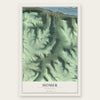 Homer, Minnesota map print, the full design