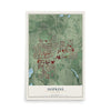 Map of Hopkins, Minnesota, 12 x 18 inch unframed archival matte print