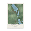 Map of Howard Lake, Minnesota, 12 x 18 inch unframed archival matte print