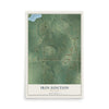 Map of Iron Junction, Minnesota, 12 x 18 inch unframed archival matte print