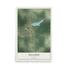Map of Kelliher, Minnesota, 12 x 18 inch unframed archival matte print