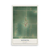 Map of Kenneth, Minnesota, 12 x 18 inch unframed archival matte print