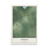 Map of Kerrick, Minnesota, 12 x 18 inch unframed archival matte print