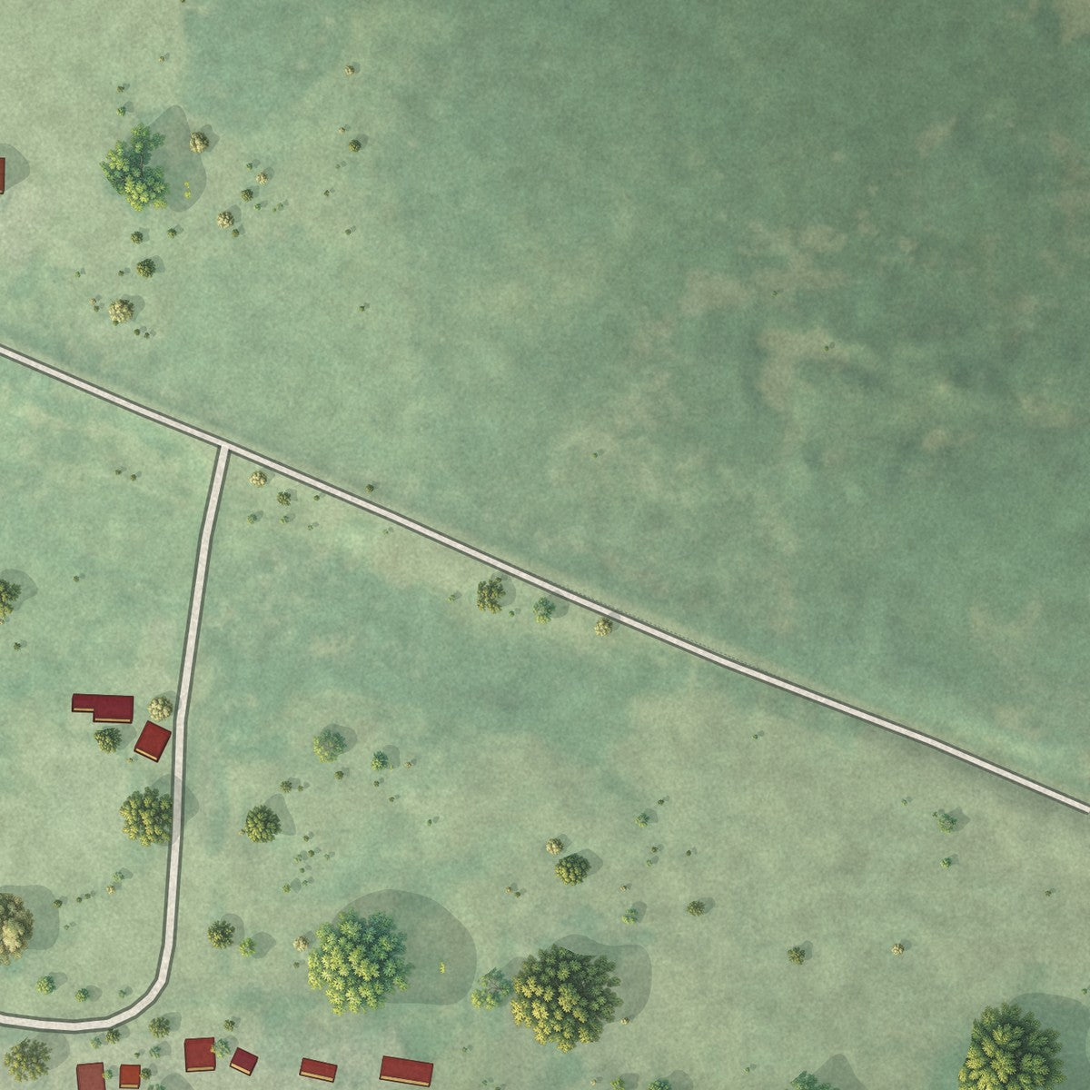Second close-up of the map of Kettle River, Minnesota print showing more streets and buildings