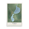 Map of Kinbrae, Minnesota, 12 x 18 inch unframed archival matte print