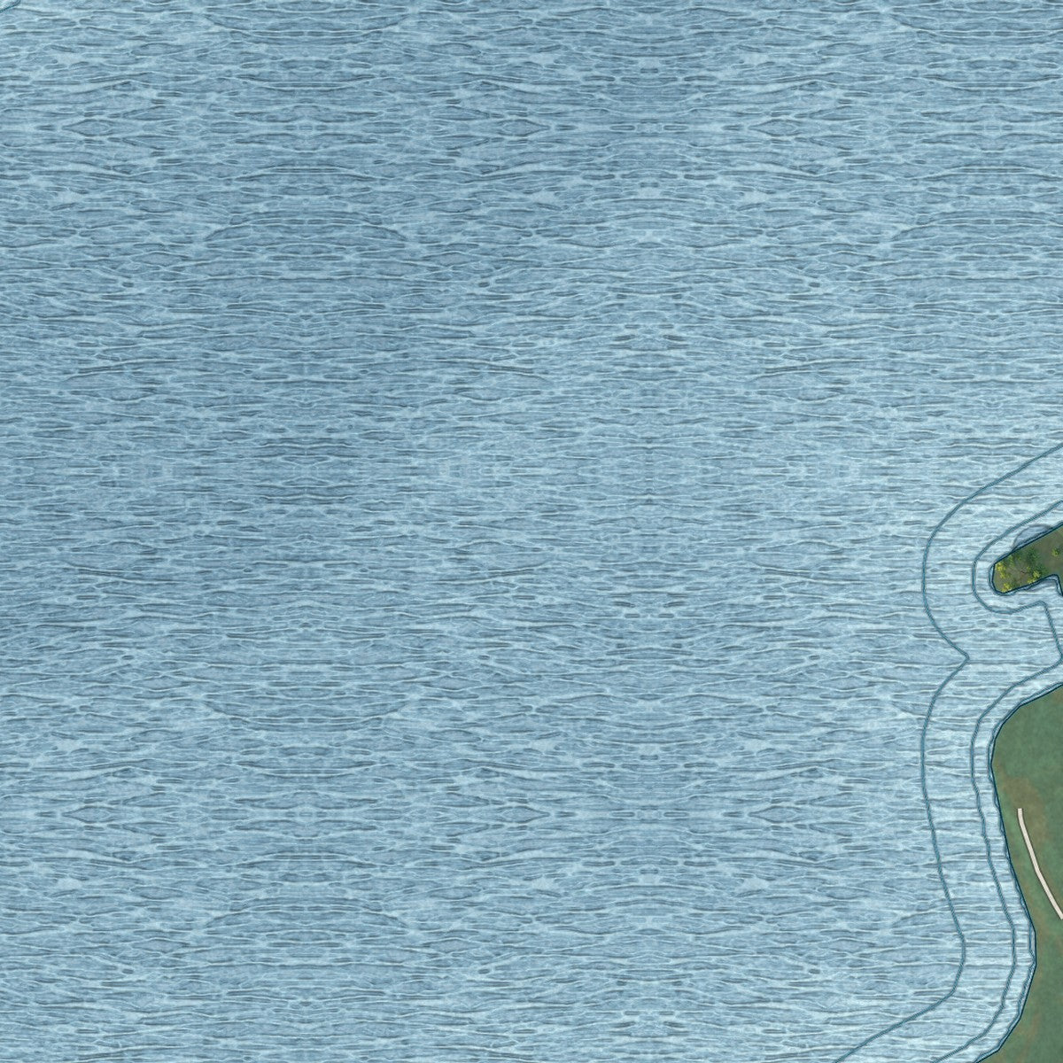 Second close-up of the map of Lake Benton, Minnesota print showing more streets and buildings