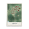 Map of Lewiston, Minnesota, 12 x 18 inch unframed archival matte print