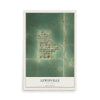 Map of Lewisville, Minnesota, 12 x 18 inch unframed archival matte print