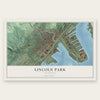 Lincoln Park, Minnesota map print, the full design