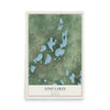 Map of Lino Lakes, Minnesota, 12 x 18 inch unframed archival matte print