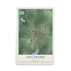 Map of Long Prairie, Minnesota, 12 x 18 inch unframed archival matte print