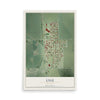 Map of Lyle, Minnesota, 12 x 18 inch unframed archival matte print