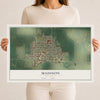 Map of Madison, Minnesota, 12 x 18 inch unframed archival matte print