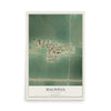 Map of Magnolia, Minnesota, 12 x 18 inch unframed archival matte print