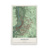 Map of Mankato, Minnesota, 12 x 18 inch unframed archival matte print