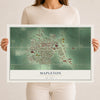 Map of Mapleton, Minnesota, 12 x 18 inch unframed archival matte print
