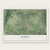 Marion, Minnesota map print, the full design