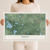Map of Medina, Minnesota, 12 x 18 inch unframed archival matte print