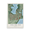 Map of Cedar - Isles - Dean, Minnesota, 12 x 18 inch unframed archival matte print