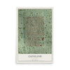 Map of Cleveland, Minneapolis, Minnesota, 12 x 18 inch unframed archival matte print