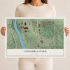 Map of Columbia Park, Minnesota, 12 x 18 inch unframed archival matte print