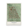 Map of Corcoran, Minneapolis, Minnesota, 12 x 18 inch unframed archival matte print