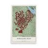 Map of Downtown West, Minnesota, 12 x 18 inch unframed archival matte print