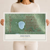 Map of Ericsson, Minnesota, 12 x 18 inch unframed archival matte print