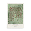 Map of Holland, Minneapolis, Minnesota, 12 x 18 inch unframed archival matte print