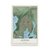 Map of Kenwood, Minnesota, 12 x 18 inch unframed archival matte print