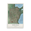 Map of Linden Hills, Minnesota, 12 x 18 inch unframed archival matte print