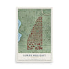 Map of Lowry Hill East, Minnesota, 12 x 18 inch unframed archival matte print