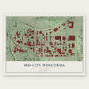 Mid-City Industrial, Minnesota map print, the full design